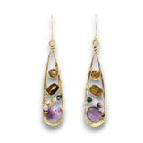 Amethyst Arches Drop Earrings - Art by any Means Jewelryproduct_