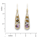 Amethyst Arches Drop Earrings - Art by any Means Jewelryproduct_