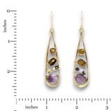Amethyst Arches Drop Earrings - Art by any Means Jewelryproduct_