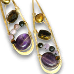 Amethyst Arches Drop Earrings - Art by any Means Jewelryproduct_