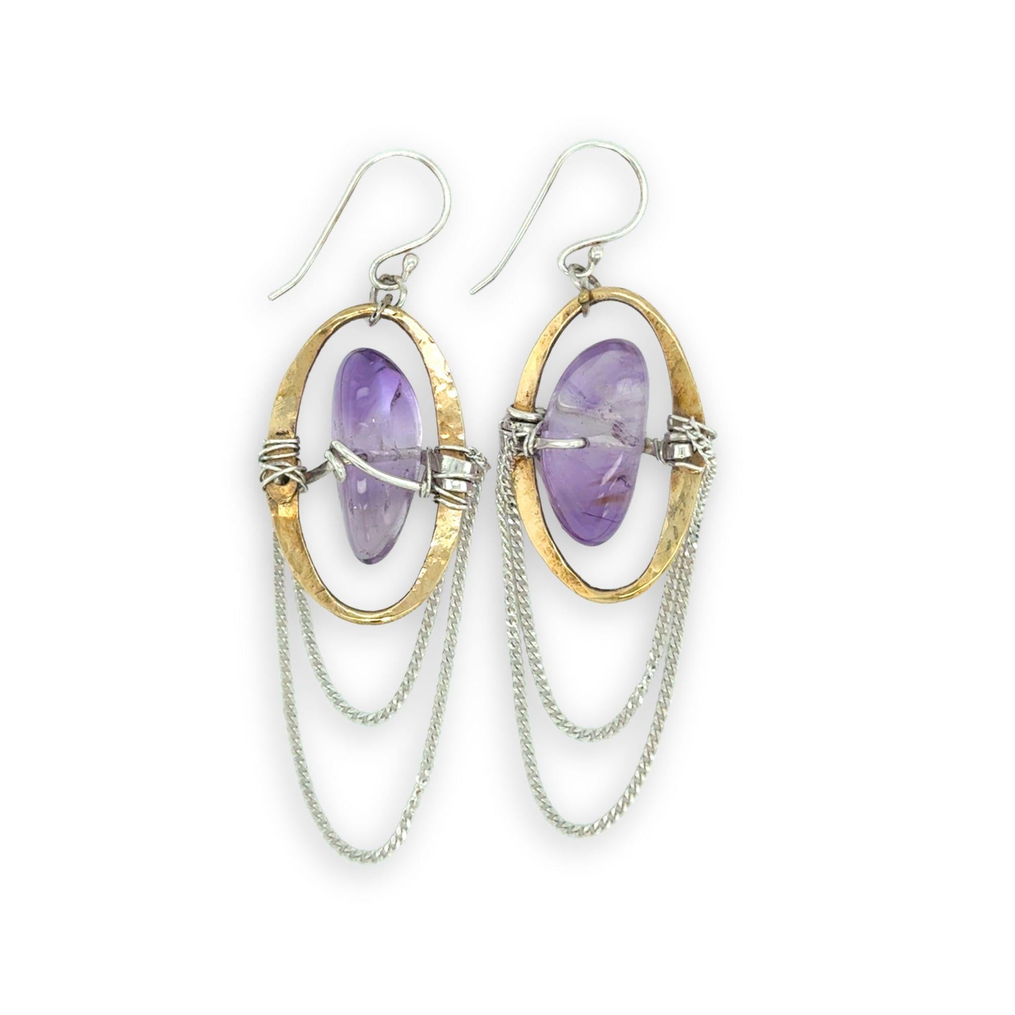 Amethyst Monolith Earrings E84260 - Art by any Means Jewelryproduct_