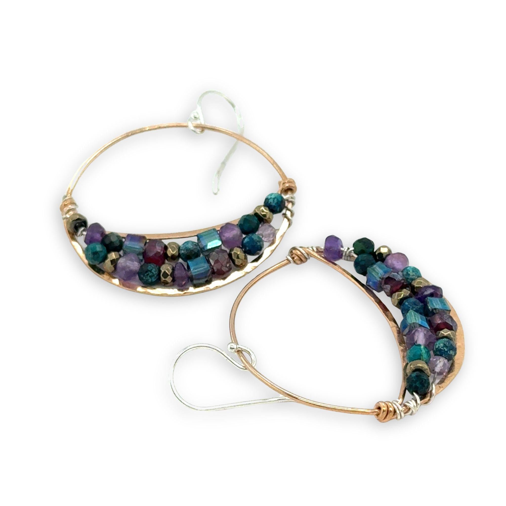 Amethyst Mosaic Earrings - Art by any Means Jewelryproduct_