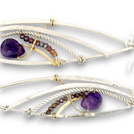 Amethyst Nexus Drop Earrings - Art by any Means Jewelryproduct_