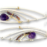 Amethyst Nexus Drop Earrings - Art by any Means Jewelryproduct_