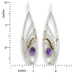 Amethyst Nexus Drop Earrings - Art by any Means Jewelryproduct_