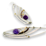 Amethyst Nexus Drop Earrings - Art by any Means Jewelryproduct_