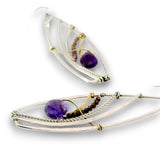 Amethyst Nexus Drop Earrings - Art by any Means Jewelryproduct_