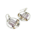 Amethyst Plaid Earrings - Art by any Means Jewelryproduct_