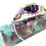 Amethyst Sharing Space Bracelet - Art by any Means Jewelryproduct_