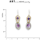 Amethyst Vessel Drop Earrings
