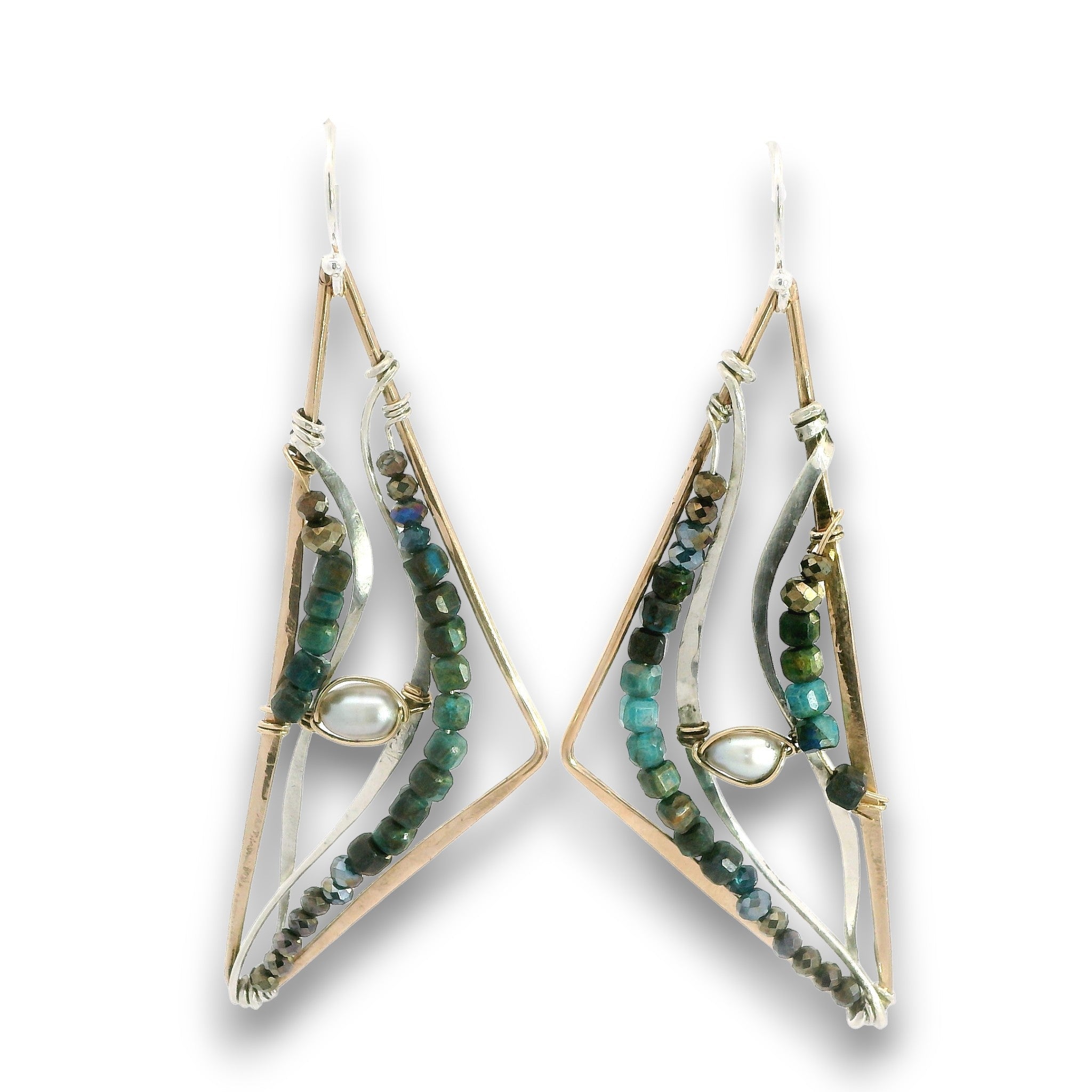 Apatite Apex Drop Earrings - Art by any Means Jewelryproduct_