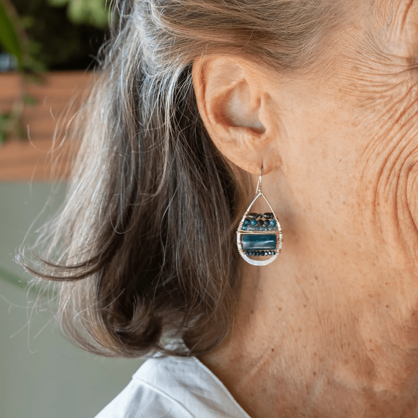 Apatite Gemstone Array Earrings E83568 - Art by any Means Jewelryproduct_