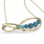 Apatite Infinity Necklace 84095N - Art by any Means Jewelryproduct_