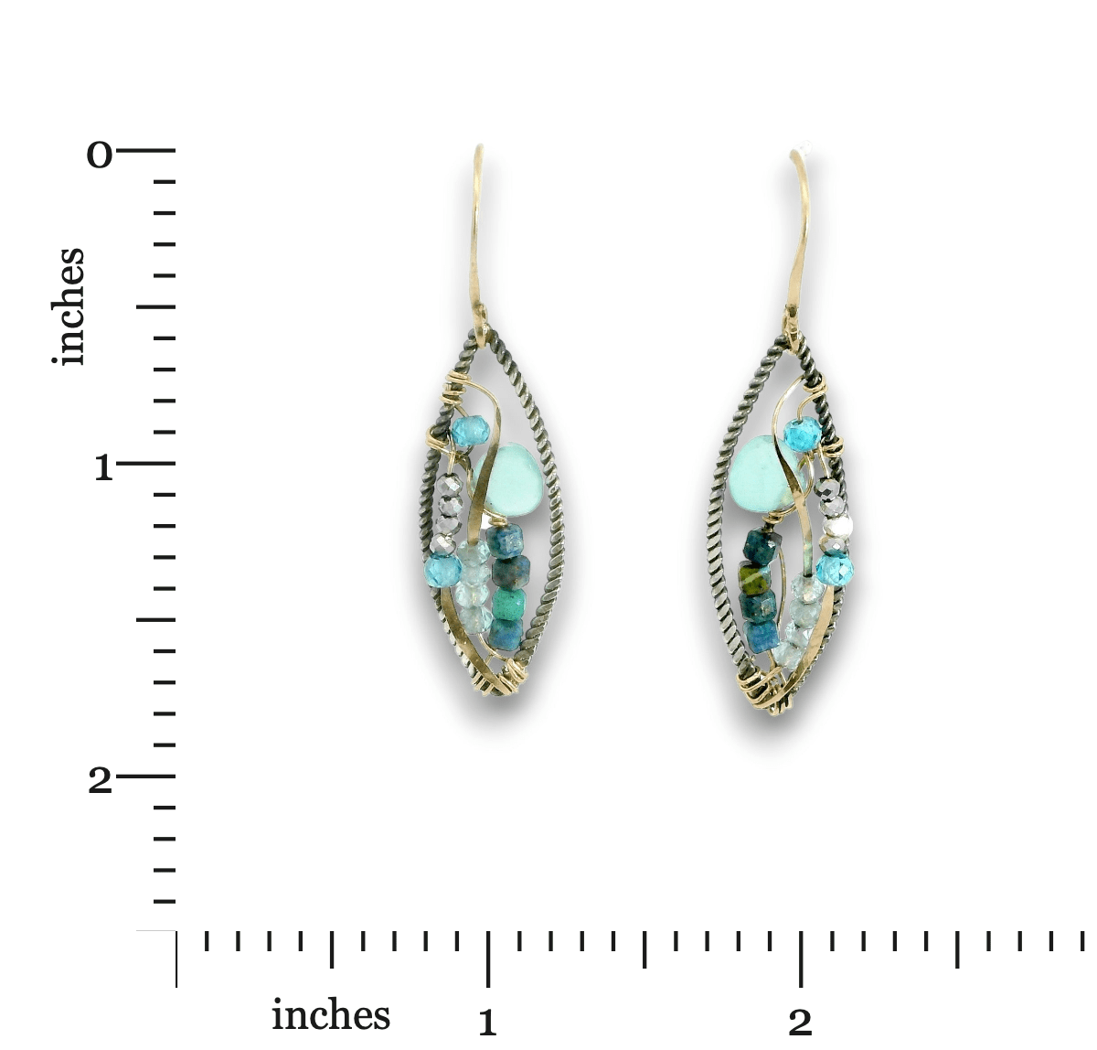 Apatite Microcosm Marquise Earrings - Art by any Means Jewelryproduct_