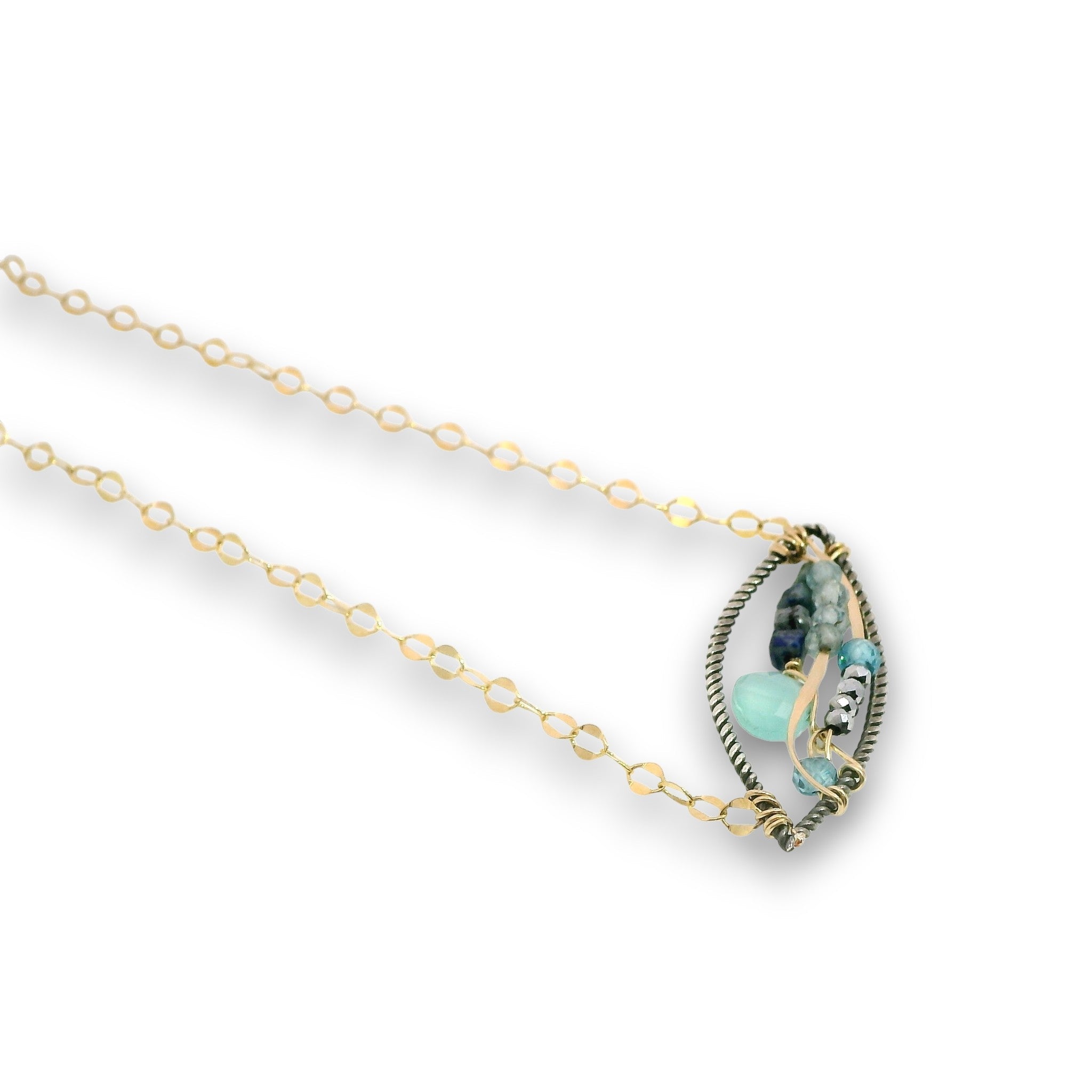 Apatite Microcosm Necklace 85086N - Art by any Means Jewelryproduct_