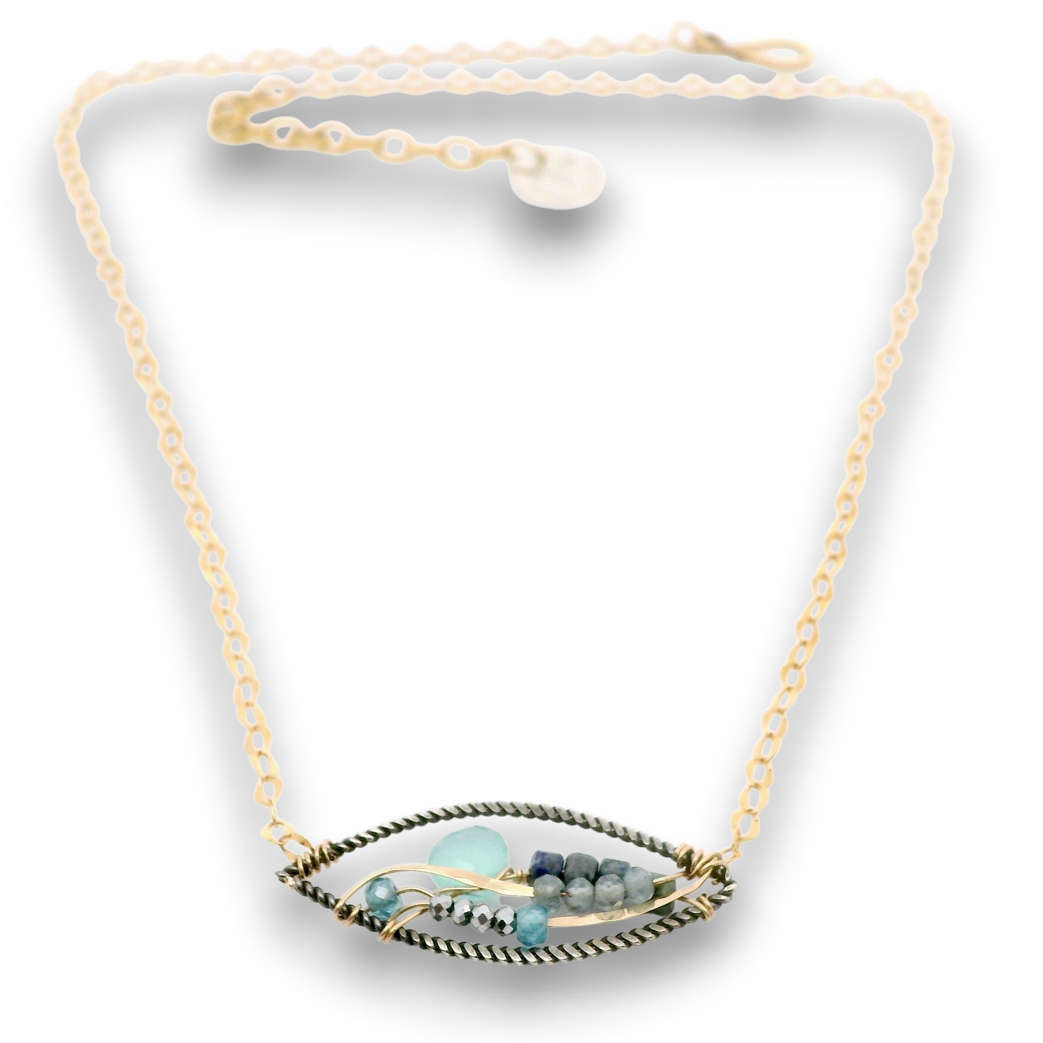 Apatite Microcosm Necklace 85086N - Art by any Means Jewelryproduct_