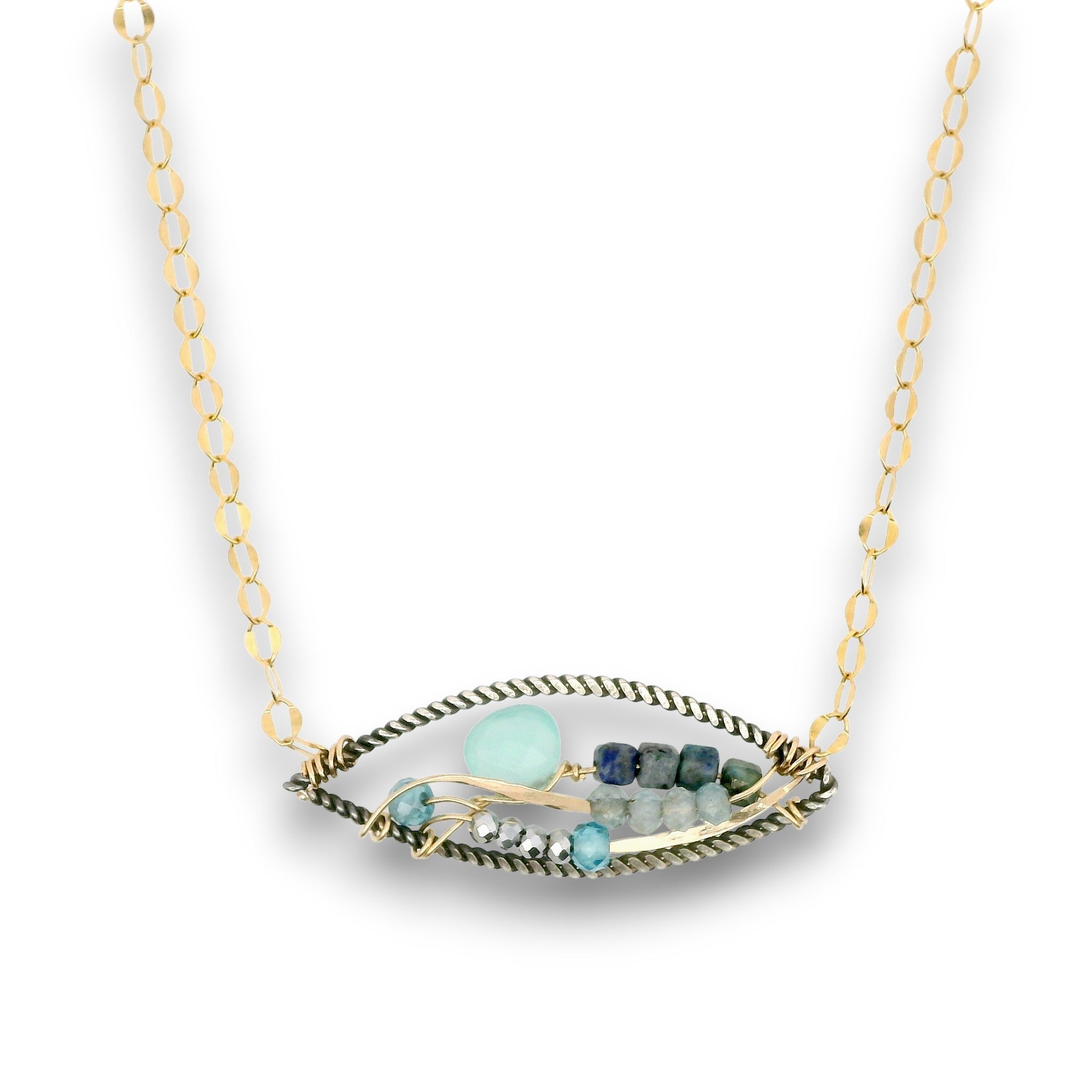 Apatite Microcosm Necklace 85086N - Art by any Means Jewelryproduct_
