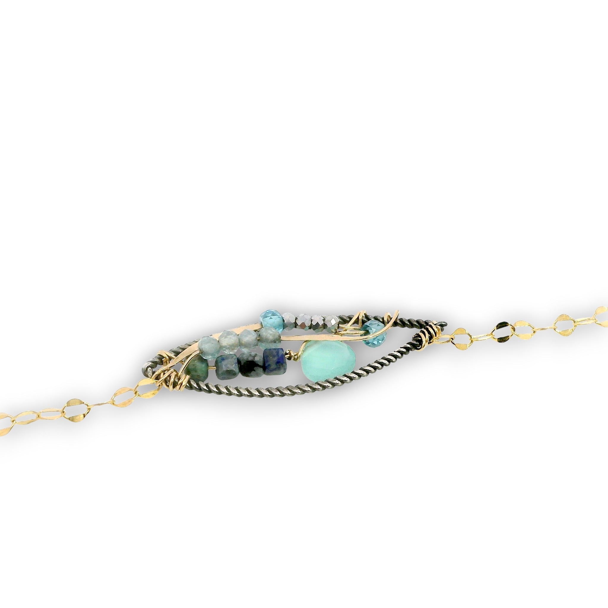 Apatite Microcosm Necklace 85086N - Art by any Means Jewelryproduct_