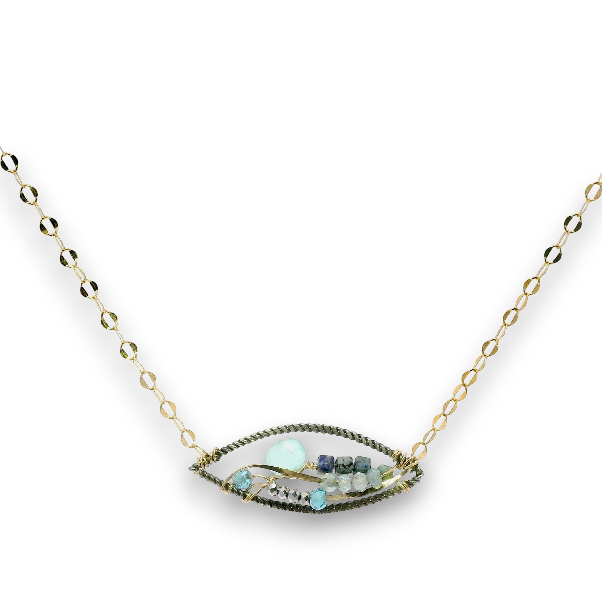 Apatite Microcosm Necklace 85086N - Art by any Means Jewelryproduct_