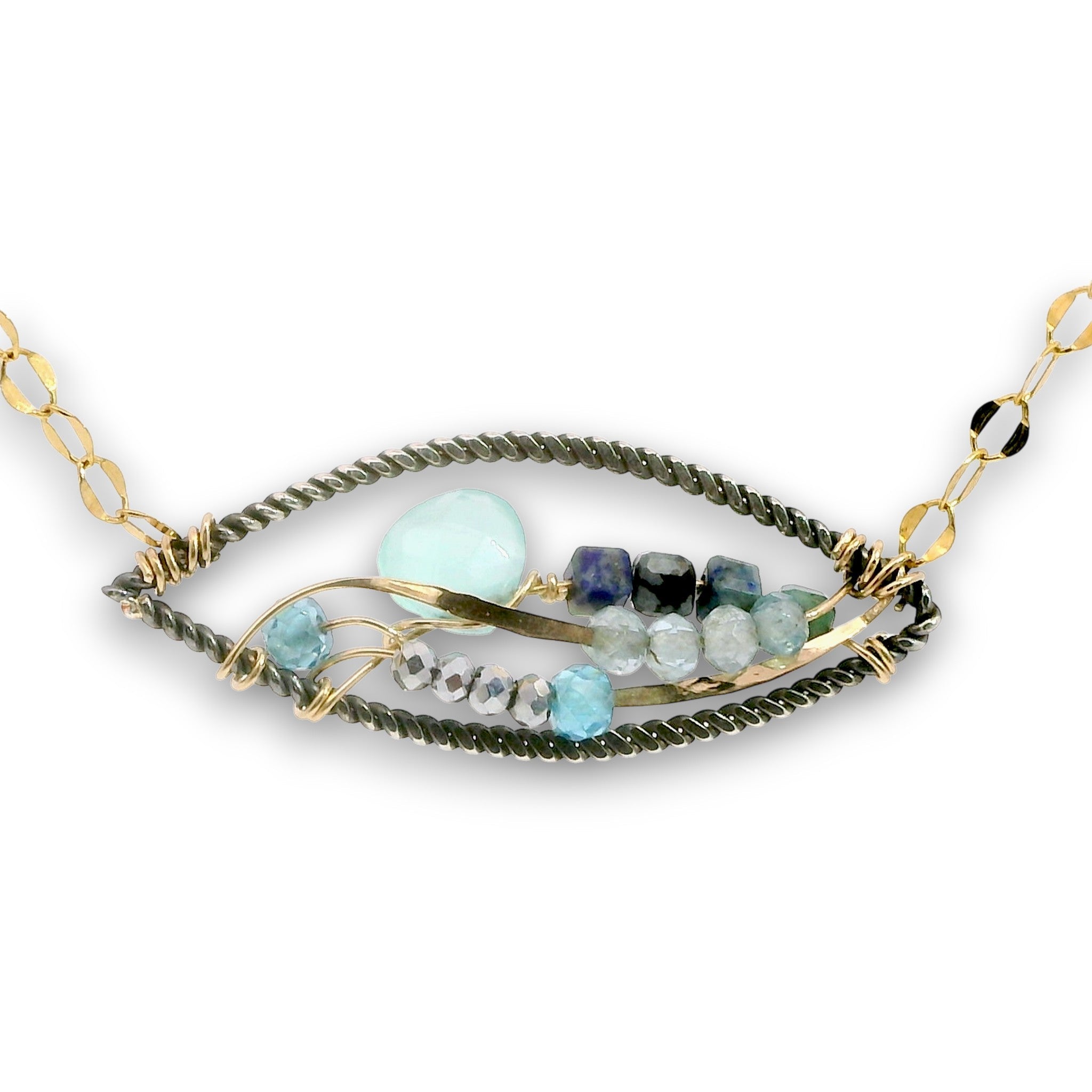 Apatite Microcosm Necklace 85086N - Art by any Means Jewelryproduct_