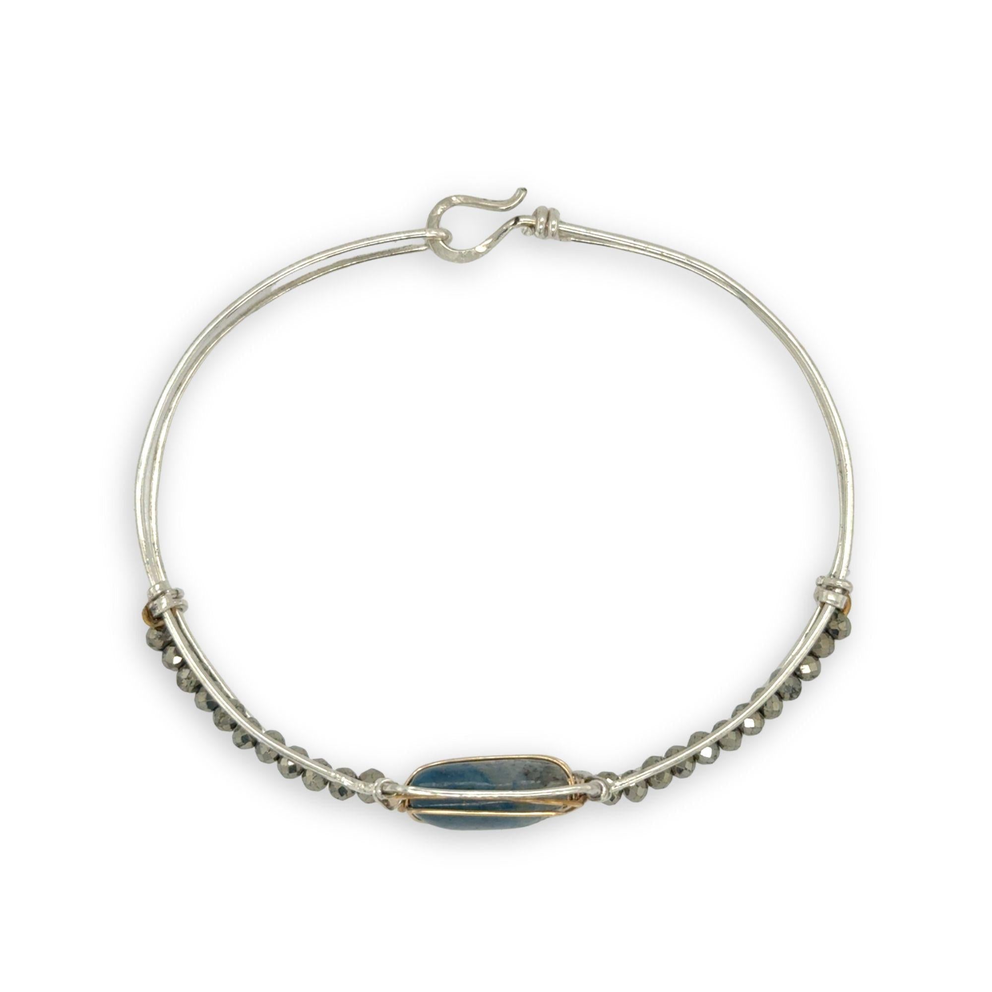 Apatite Squared Cuff Bracelet B420 - Art by any Means Jewelryproduct_