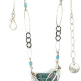 Aqua Raw Edge Quartz Necklace 83480N - Art by any Means Jewelryproduct_