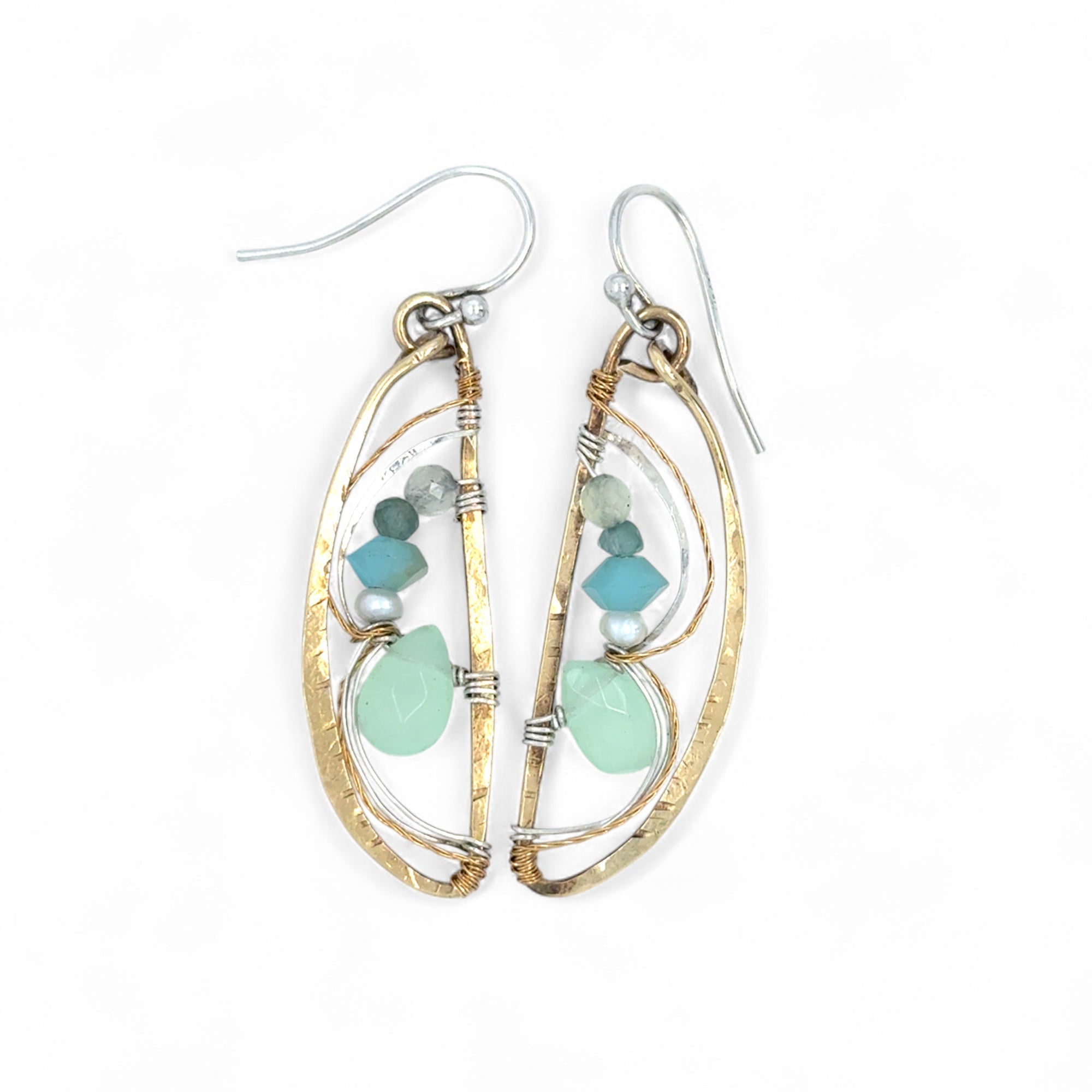 Aquamarine Dragon Fly Earrings E84172 - Art by any Means Jewelryproduct_