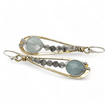 Aquamarine Drop Earrings E82004 - Art by any Means Jewelryproduct_