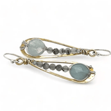 Aquamarine Drop Earrings E82004 - Art by any Means Jewelryproduct_