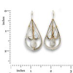 Aquamarine Equanimity Continuous Wire Earrings - Art by any Means Jewelryproduct_