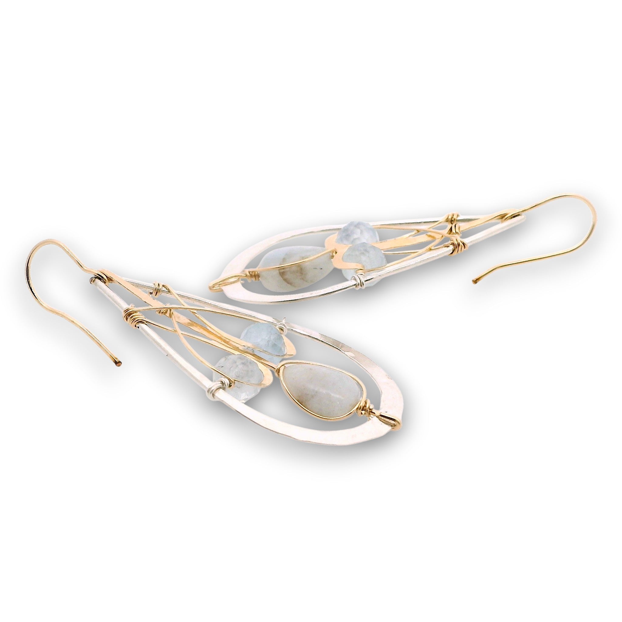 Aquamarine Equanimity Earrings E85073 - Art by any Means Jewelryproduct_