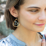 Aquamarine Galaxy Continuous Wire Earrings - Art by any Means Jewelry#product_