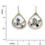 Aquamarine Galaxy Continuous Wire Earrings - Art by any Means Jewelryproduct_