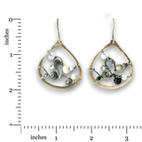 Aquamarine Galaxy Continuous Wire Earrings - Art by any Means Jewelryproduct_