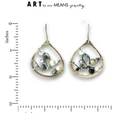 Aquamarine Galaxy Continuous Wire Earrings