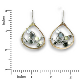 Aquamarine Galaxy Continuous Wire Earrings