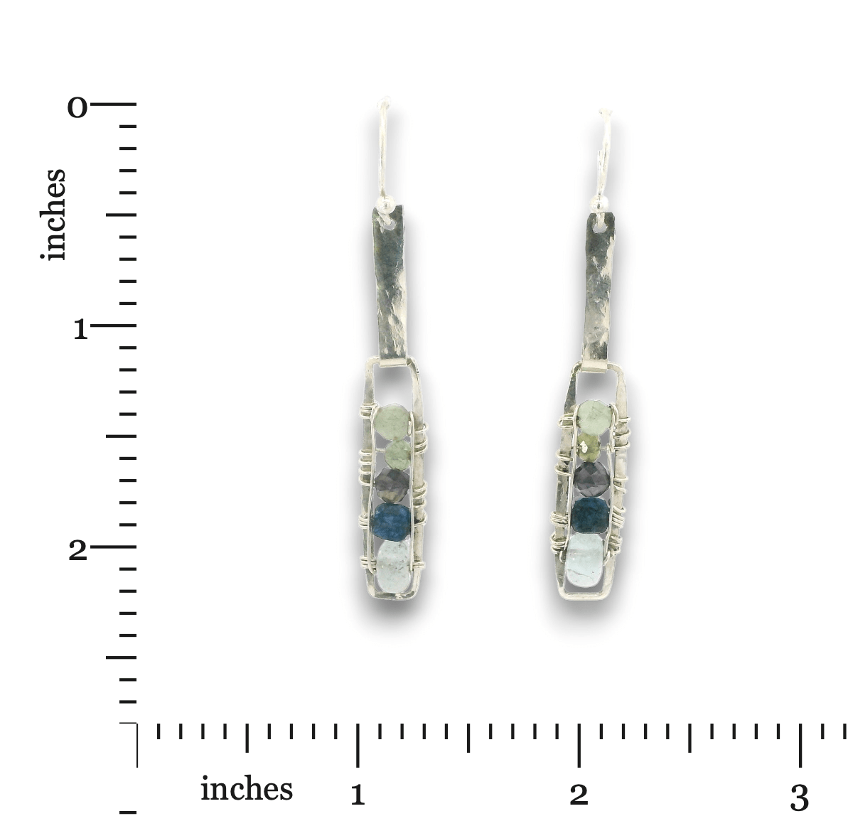 Aquamarine Inertia Linear Earrings - Art by any Means Jewelryproduct_