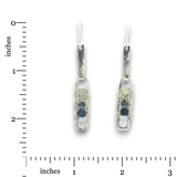 Aquamarine Inertia Linear Earrings - Art by any Means Jewelryproduct_