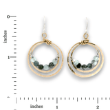 Aquamarine Inner Circle Hoop Earrings - Art by any Means Jewelryproduct_
