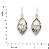 Aquamarine Microcosm Marquise Earrings