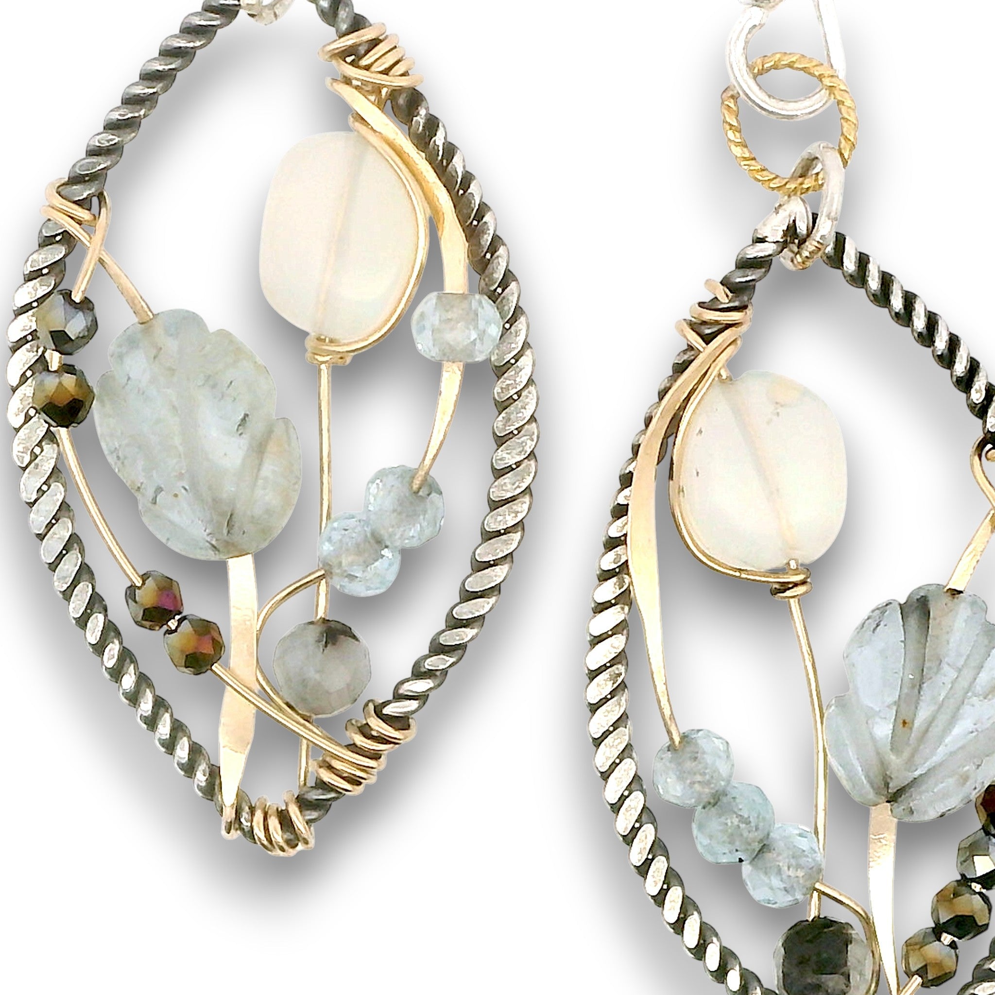 Aquamarine Microcosm Earrings E85075 - Art by any Means Jewelryproduct_