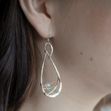 Aquamarine Spun Earrings - Art by any Means Jewelryproduct_