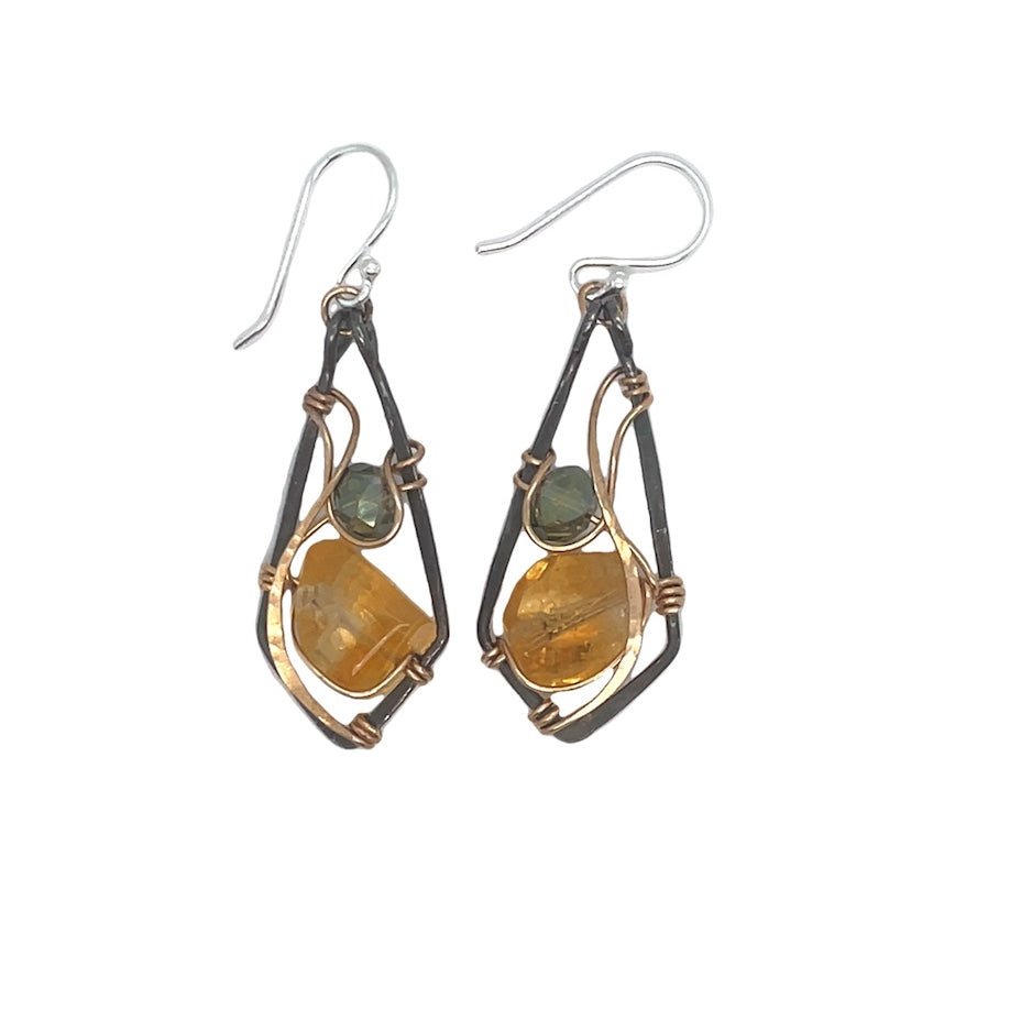 Arrow Head Citrine Earrings E83016 - Art by any Means Jewelryproduct_