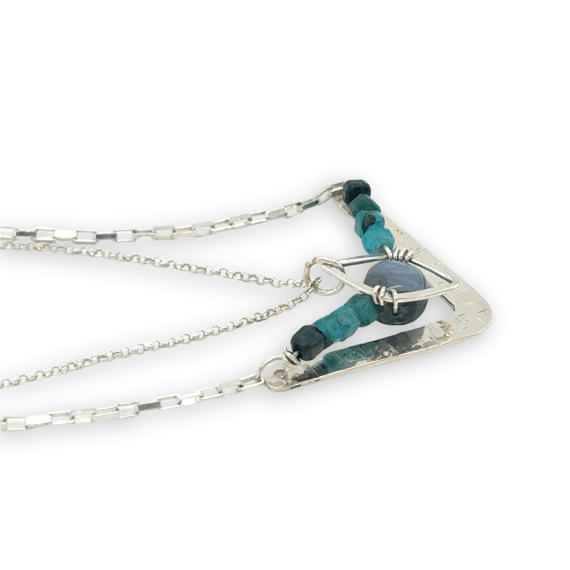 Arrow Trajectory Labradorite Necklace 84695N - Art by any Means Jewelryproduct_