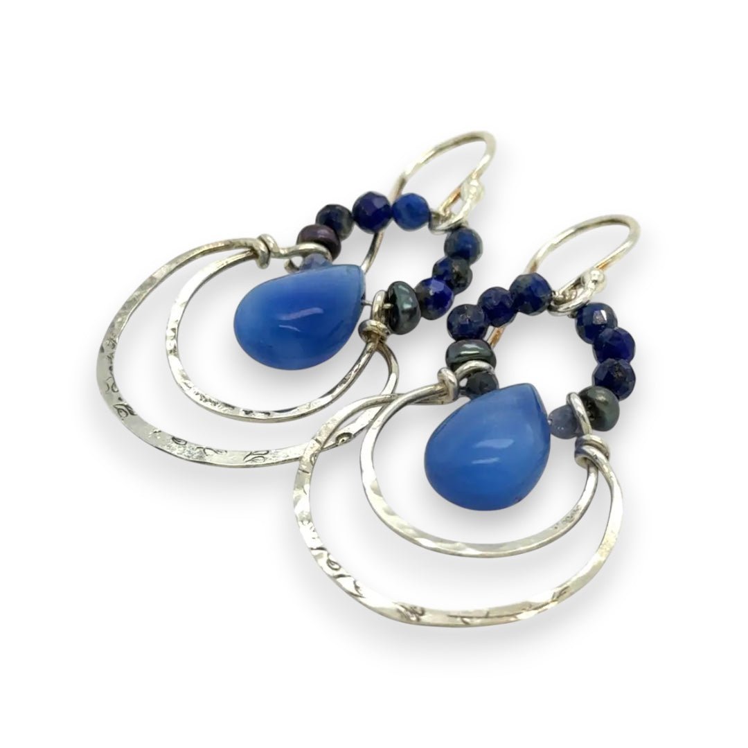 Atlantic Waves Lapis Earrings E83362 - Art by any Means Jewelryproduct_