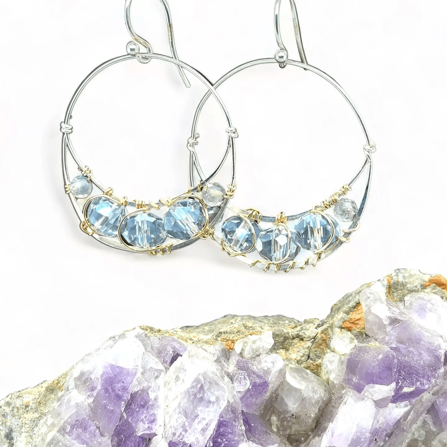 Atmosphere Crystal Hoop Earrings - Art by any Means Jewelryproduct_