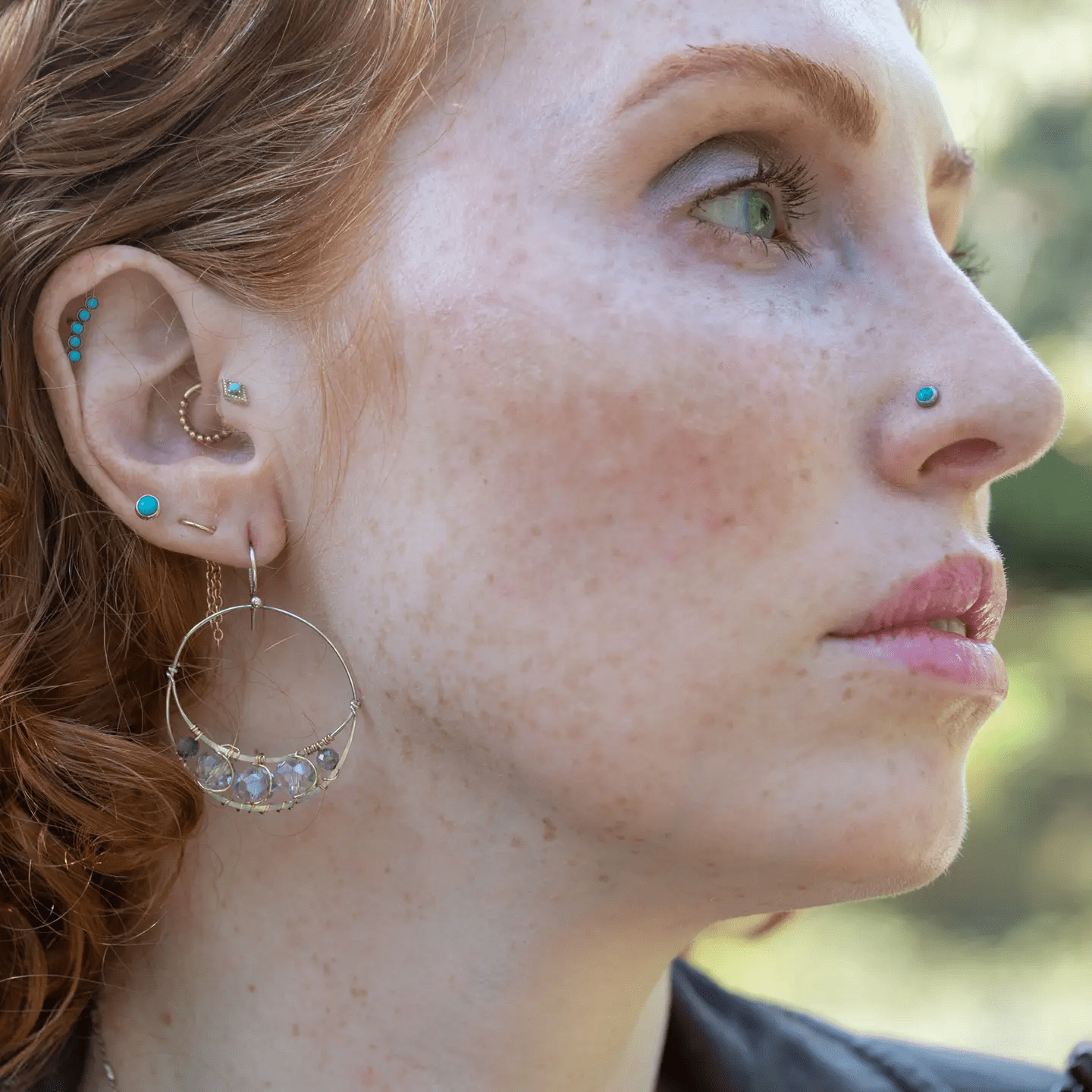 Atmosphere Crystal Hoop Earrings - Art by any Means Jewelryproduct_