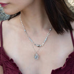 Atmospheric Aquamarine Double Necklace 83410N - Art by any Means Jewelryproduct_