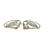 Atmospheric Aquamarine Post Earrings E83401 - Art by any Means Jewelryproduct_