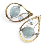 Atmospheric Aquamarine Post Earrings E83401 - Art by any Means Jewelryproduct_